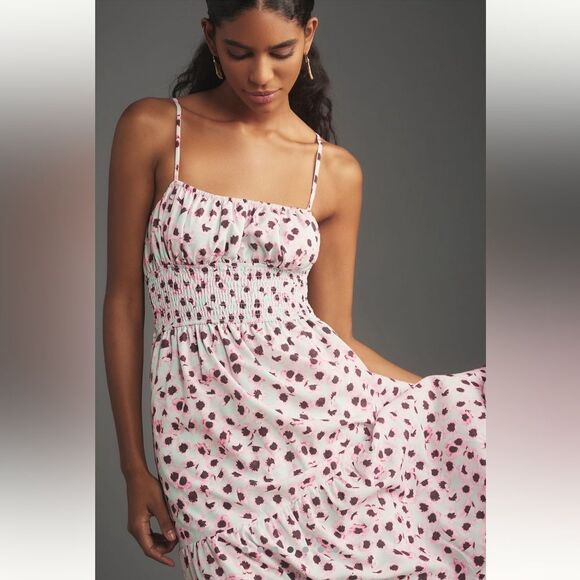 NEW Anthropologie Hutch Sleeveless Square-Neck A-Line Maxi Dress Floral Small - Picture 4 of 11